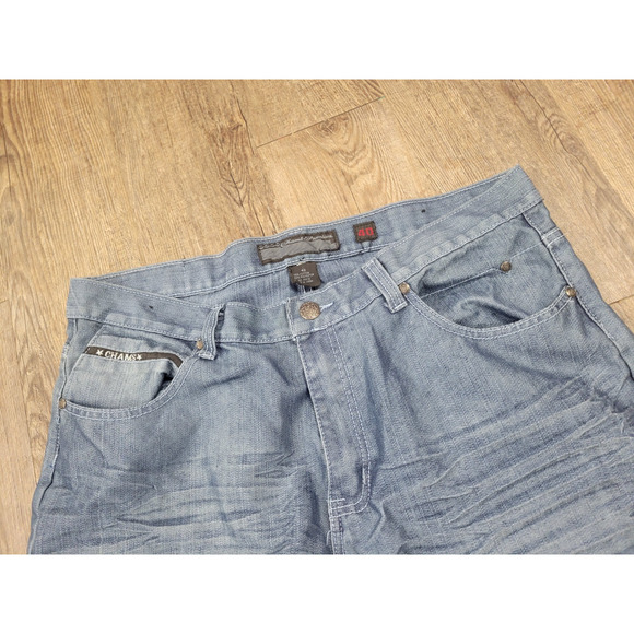 Chams Street Wear Men's Straight Leg Jeans Size 40x32 - Picture 2 of 5